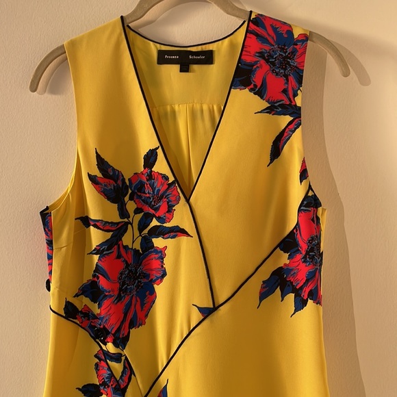 Proenza Schouler silk crepe floral shift dress - Picture 4 of 10